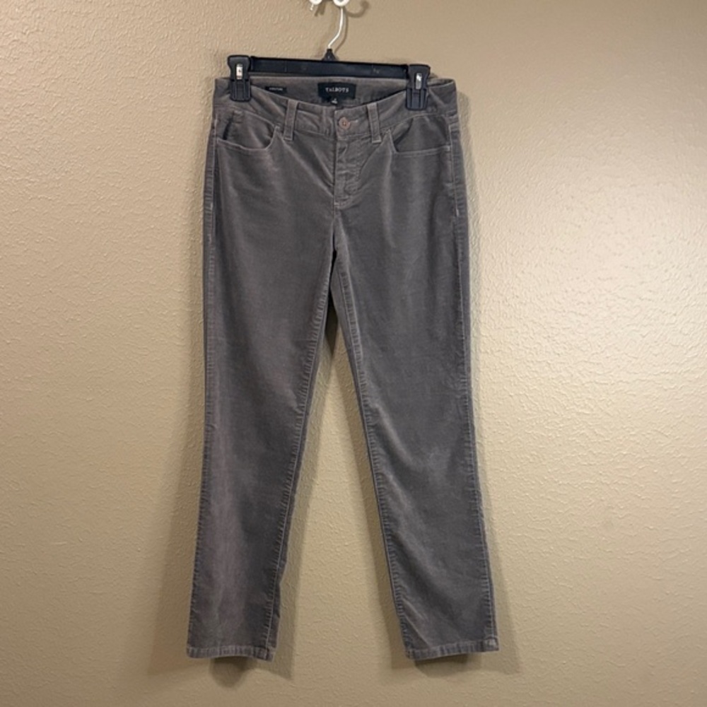 Talbots Taupe Corduroy Trousers